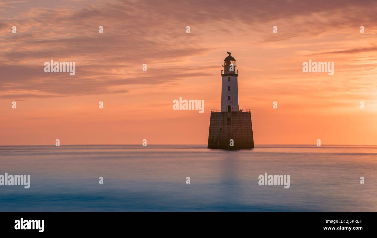 Rattray Head Lighthouse in Aberdeenshire - Schottland Stockfoto