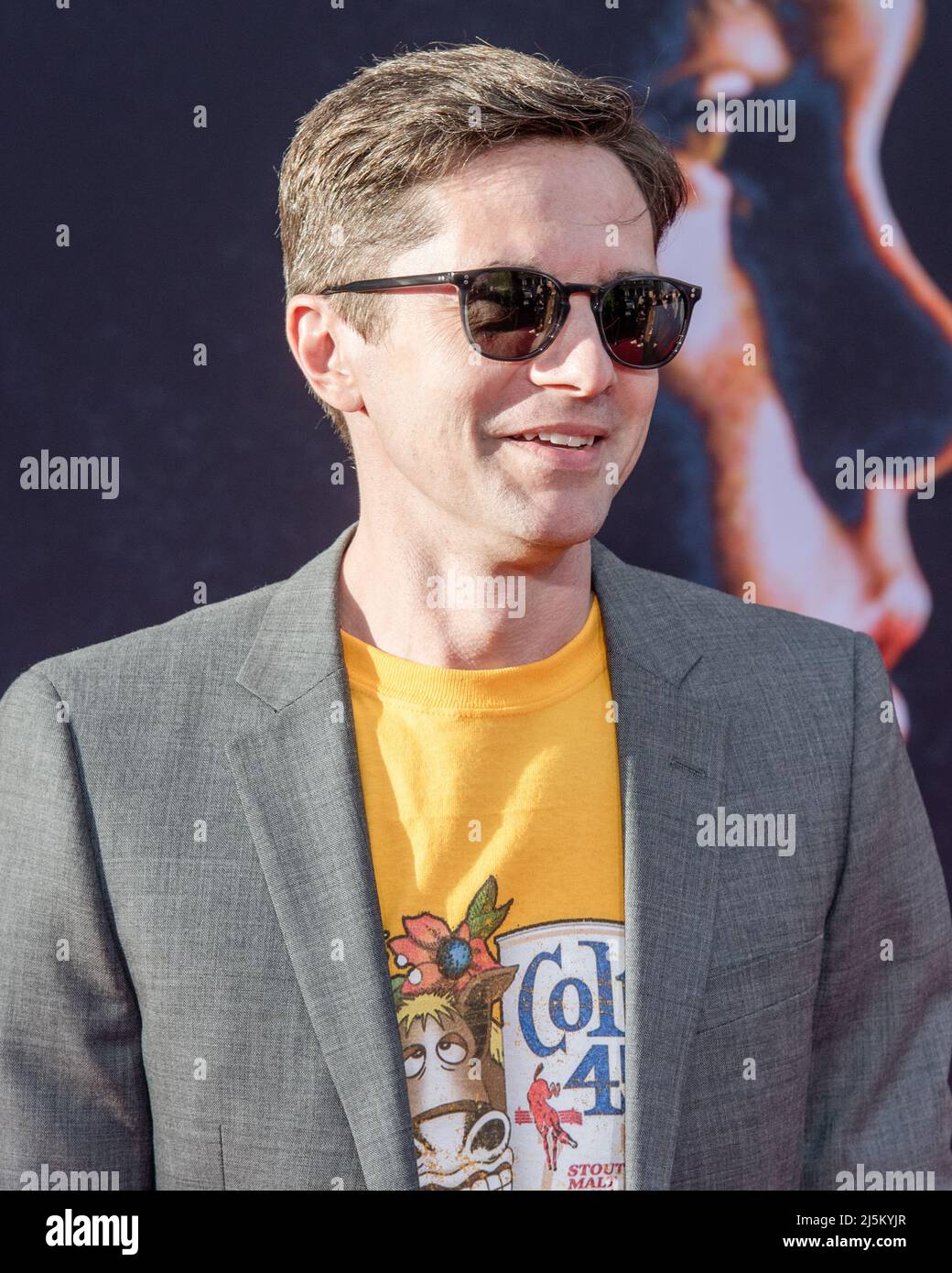 21. April 2022, Hollywood, Kalifornien, USA: Topher Grace nimmt an der Eröffnungsnacht des TCM Classic Film Festivals 2022 Teil 40. Anniversary Screening von ''E.T. Der Außerirdische. (Bild: © Billy Bennight/ZUMA Press Wire) Stockfoto