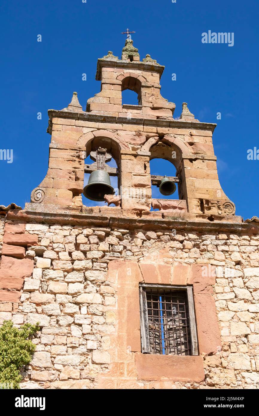 Ruinen der Synagoge von San Roman in Medinaceli, Provinz Soria, Spanien. Stockfoto