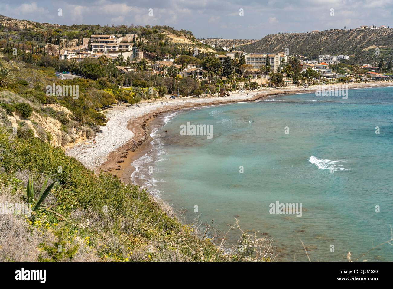 Der Strand von Pissouri, Zypern, Europa | der Strand in Pissouri, Zypern, Europa Stockfoto