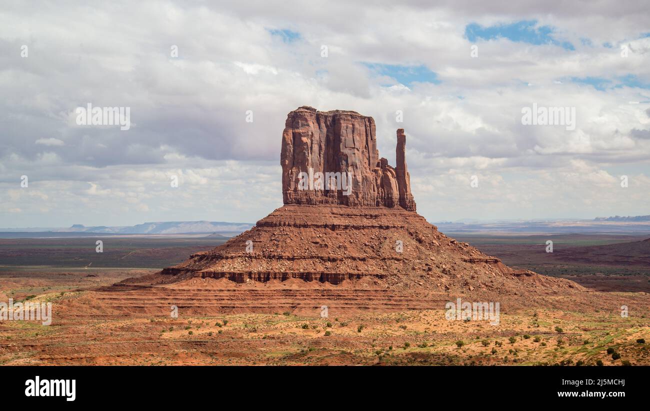 Monument Valley, Arizona, West Mitten Butte Stockfoto