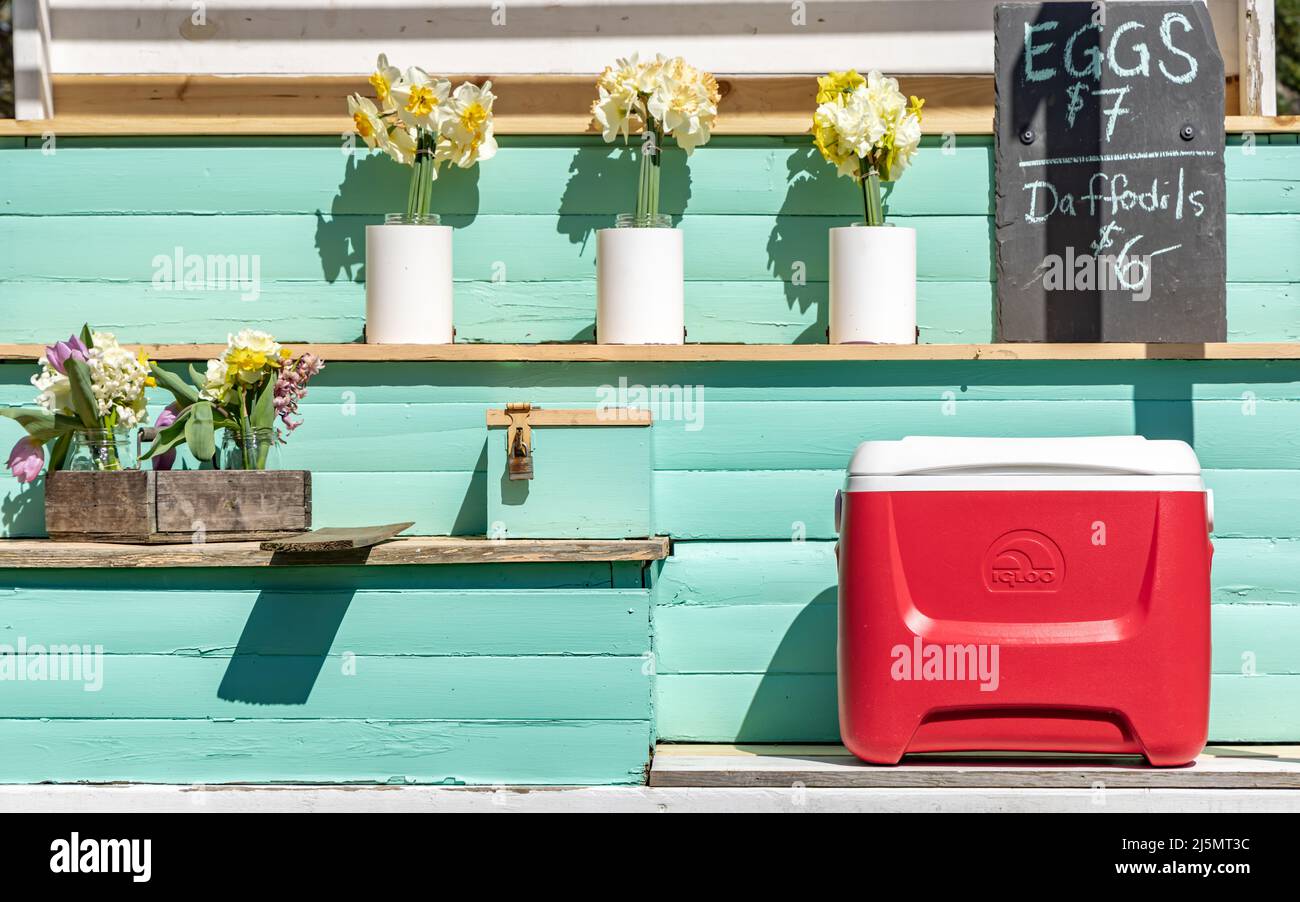 Ehrenstand auf Shelter Island, NY Stockfoto