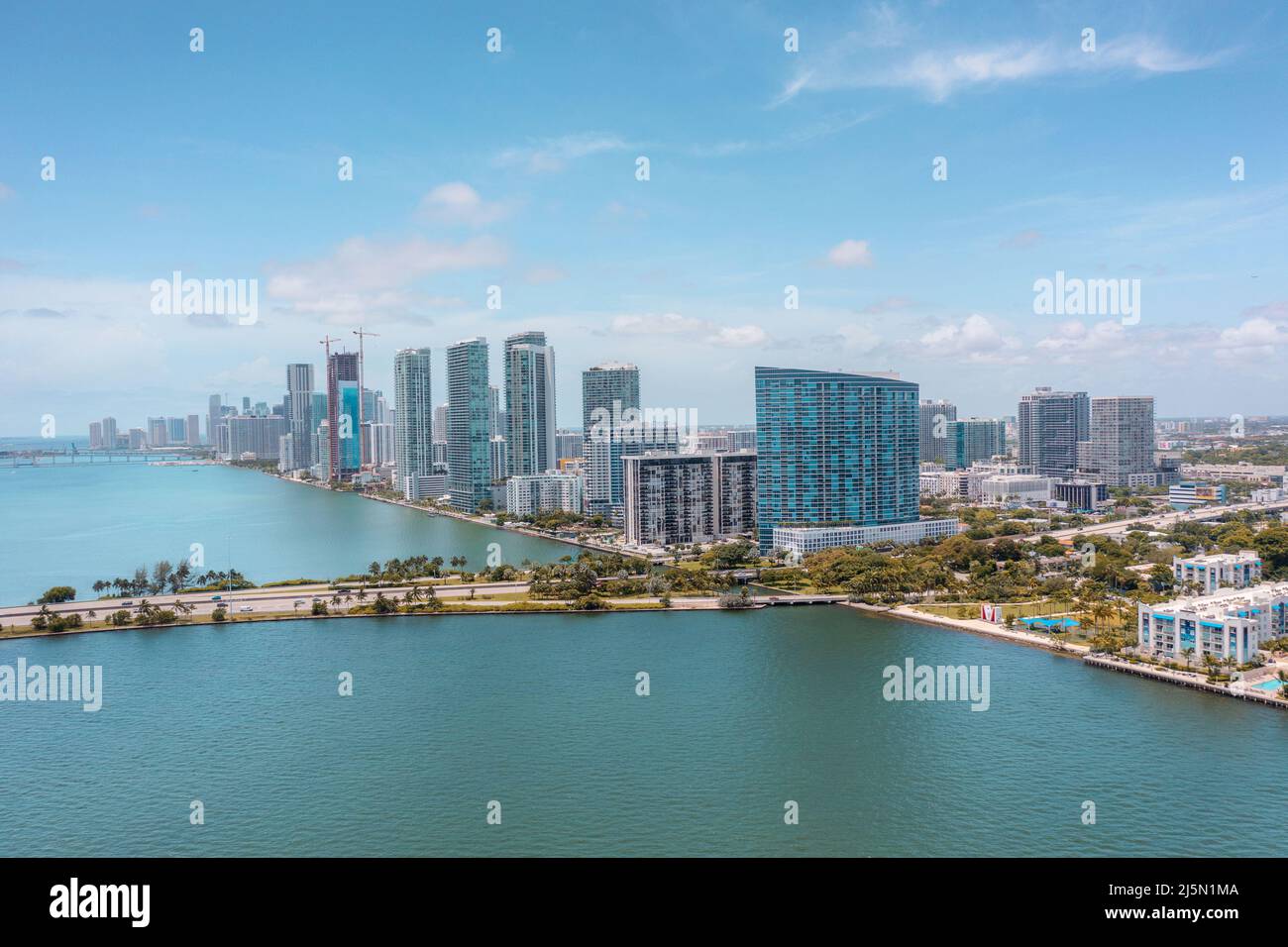 Stadtzentrum von Miami in Süd-Florida Stockfoto