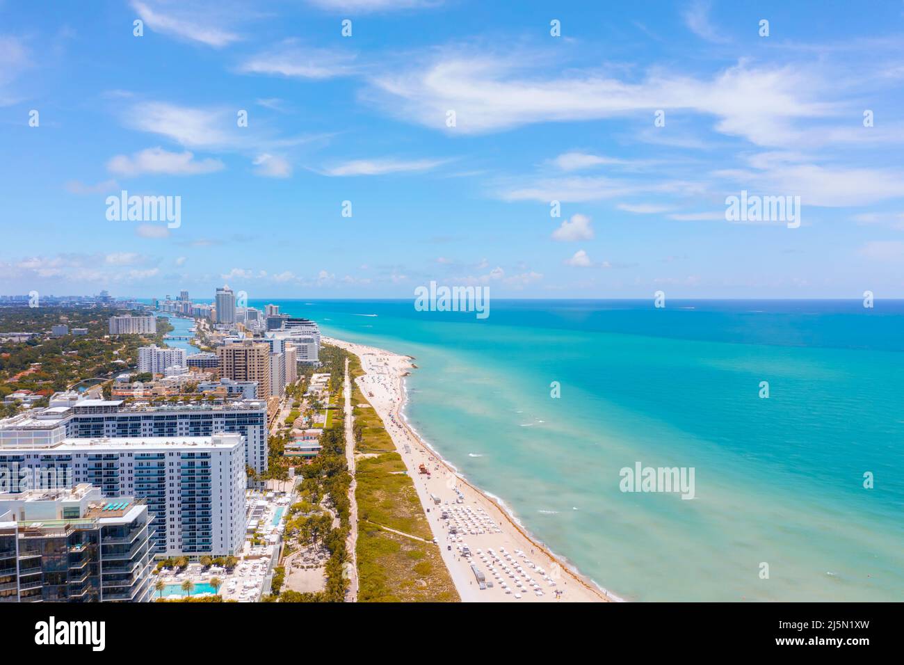 Küste in Süd-Florida Stockfoto