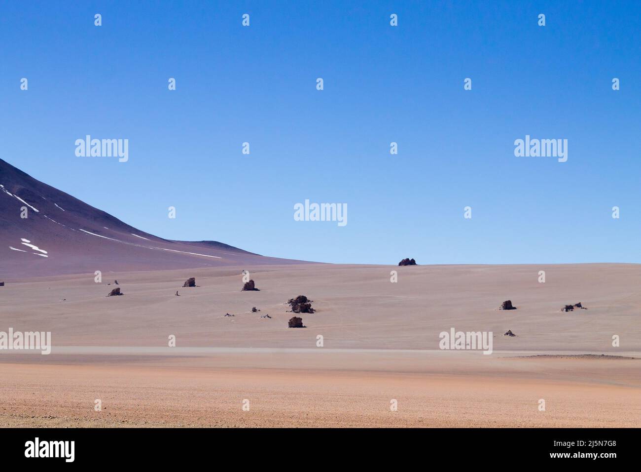 Bolivianischen Landschaft, Salvador Dali Desert View. Schöne Bolivien Stockfoto