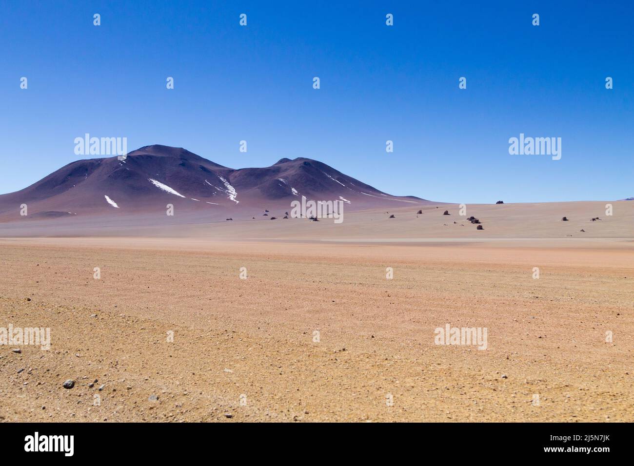 Bolivianischen Landschaft, Salvador Dali Desert View. Schöne Bolivien Stockfoto
