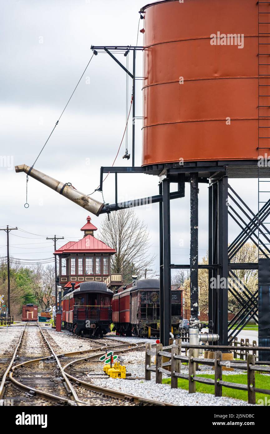 Strasburg Rail Road Station in Lancaster County, Pennsylvania. (USA) Stockfoto