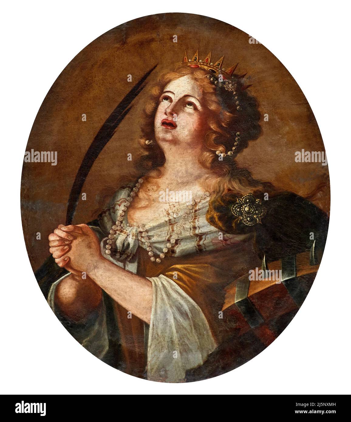 S.Caterina d’Alessandria - olio su tela - attribuito a Bernardino Campi - XV secolo - Guastalla (Re) ,Italia,Cattedrale di San Pietro Stockfoto