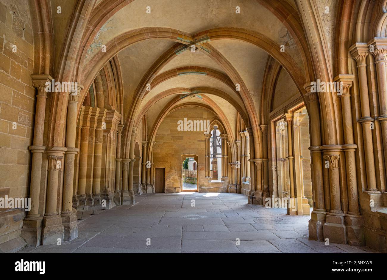 Das Kloster Maulbronn ist eine ehemalige Zisterzienserabtei und eine der am besten erhaltenen in Europa. Baden Württemberg, Deutschland, Stockfoto