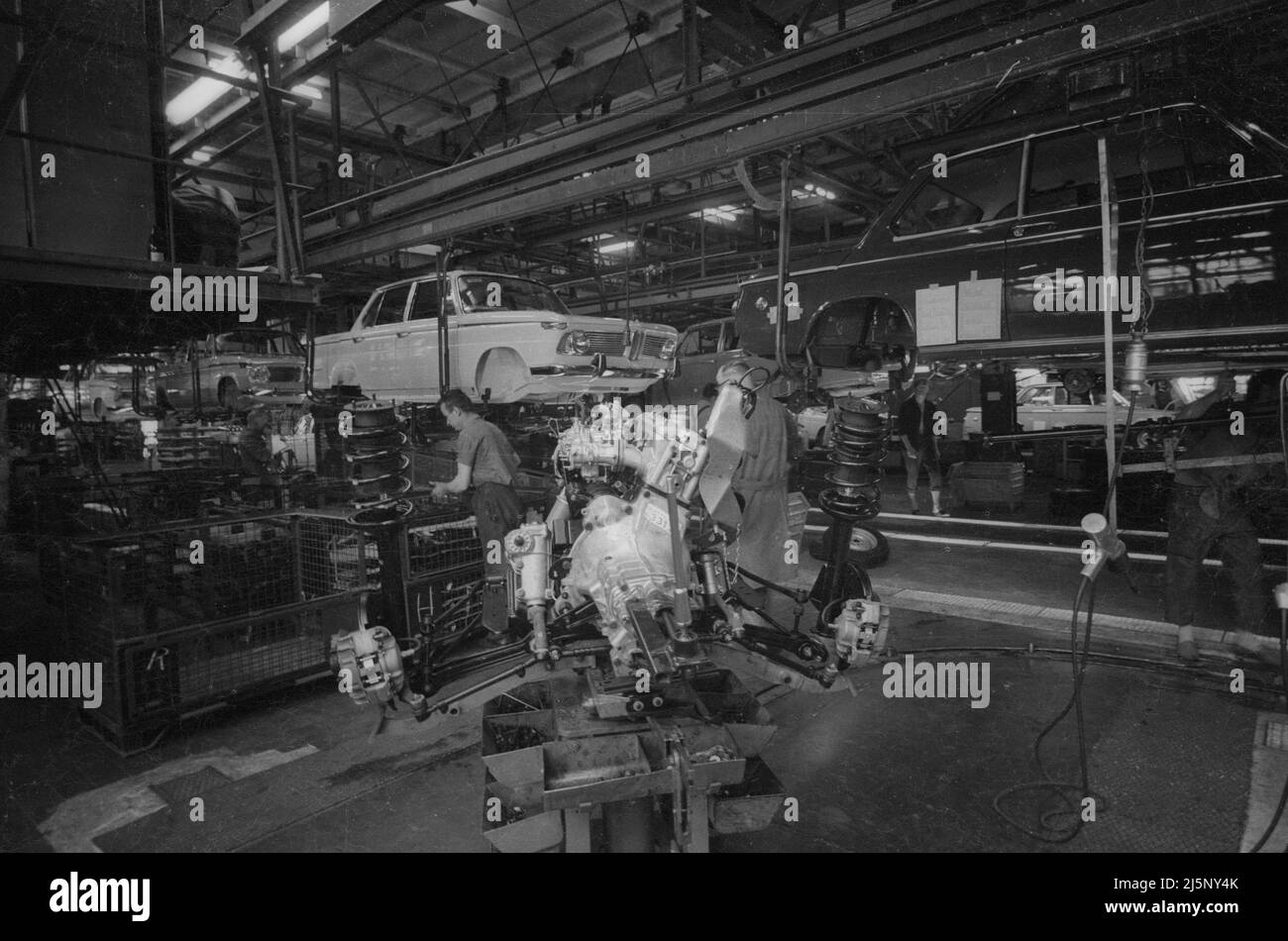 Fotoreportage aus dem BMW Automobilwerk in München: [Maschinelle Übersetzung] Stockfoto