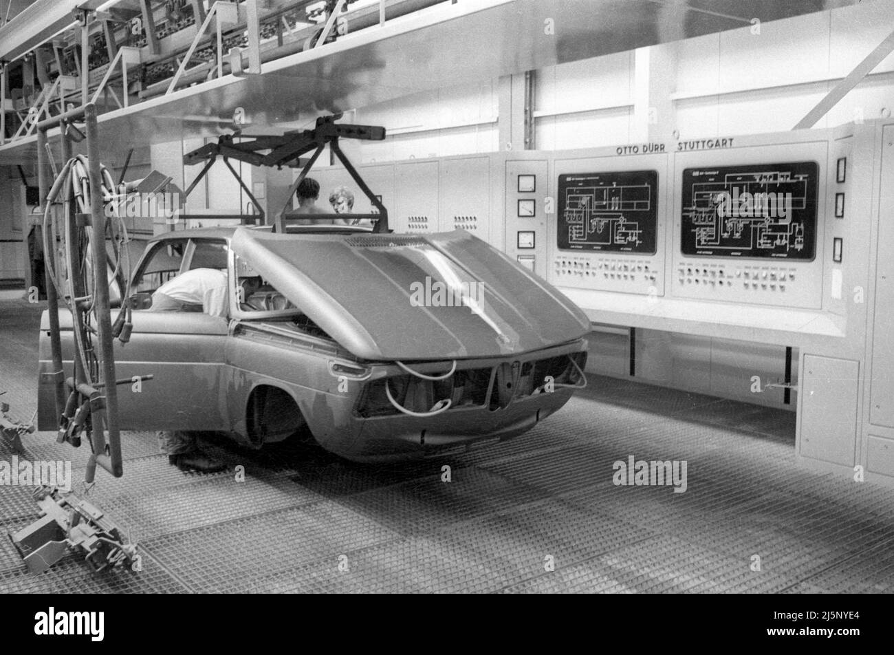 Fotoreportage aus dem BMW Automobilwerk in München: [Maschinelle Übersetzung] Stockfoto