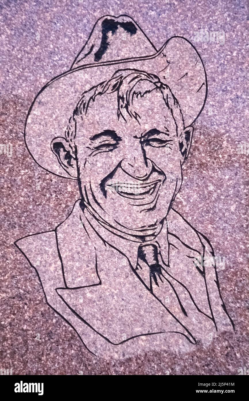 Berühmter Pilot will Rogers Memorial, Barrow, Alaska, USA Stockfoto