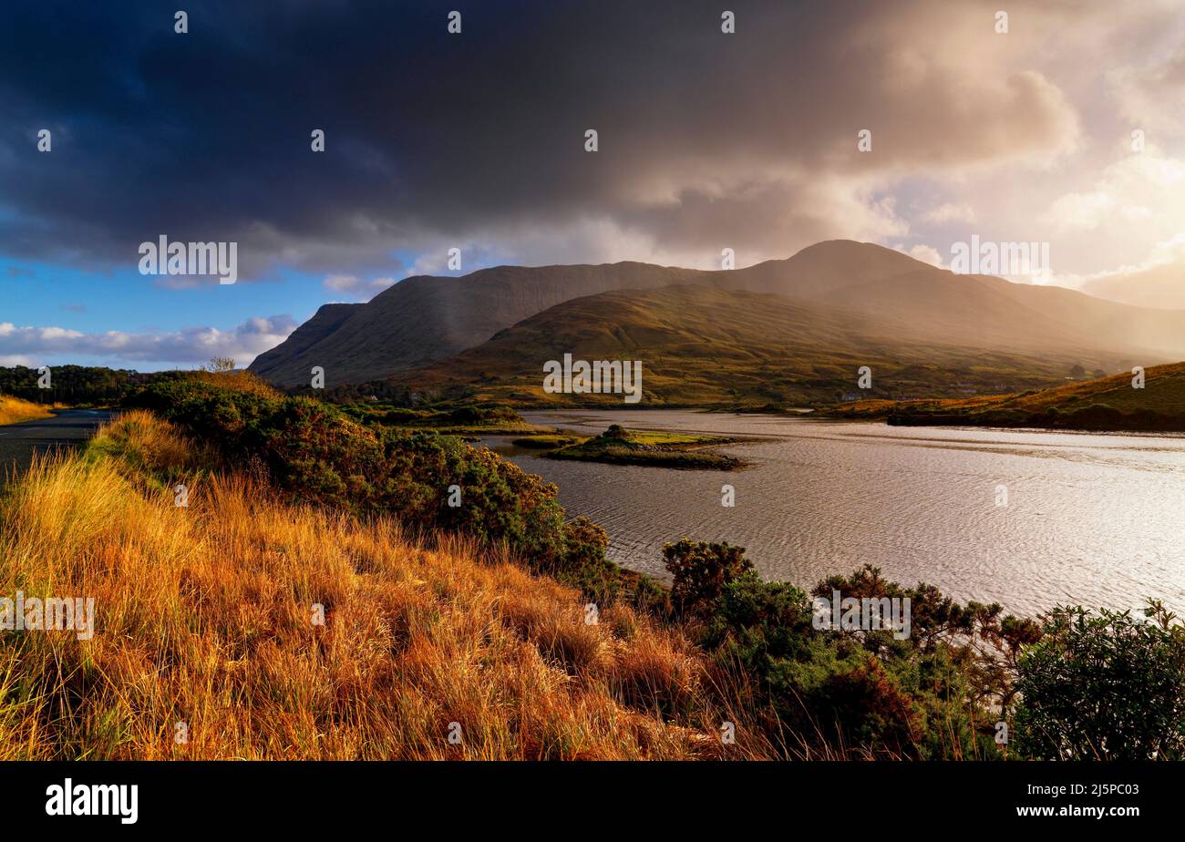 Killary Harbour in Autumn County Galway, Irland Stockfoto