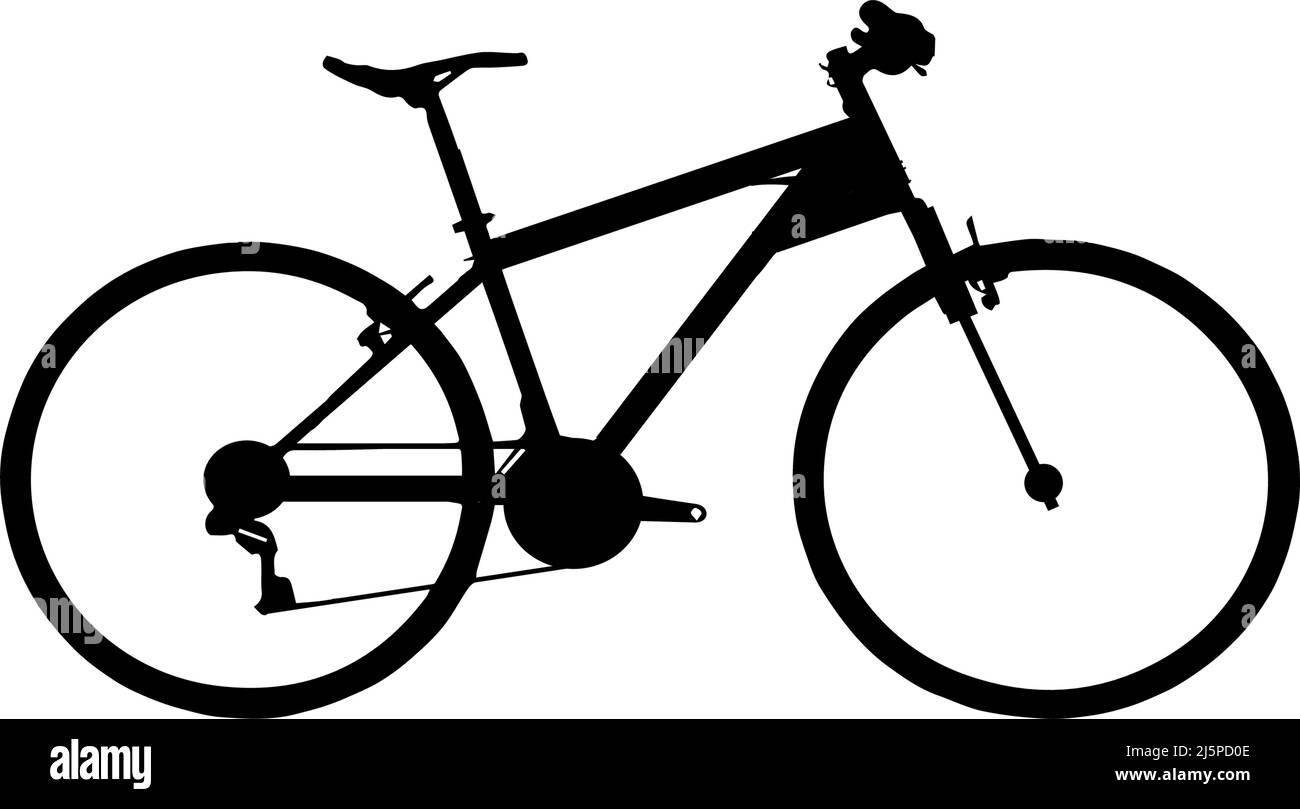 One Line Drawing oder Continuous Line Art einer klassischen Fahrrad-Vektor-Illustration Stock Vektor