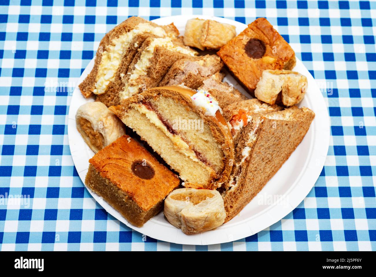 Party-Lebensmittelverschwendung Stockfoto