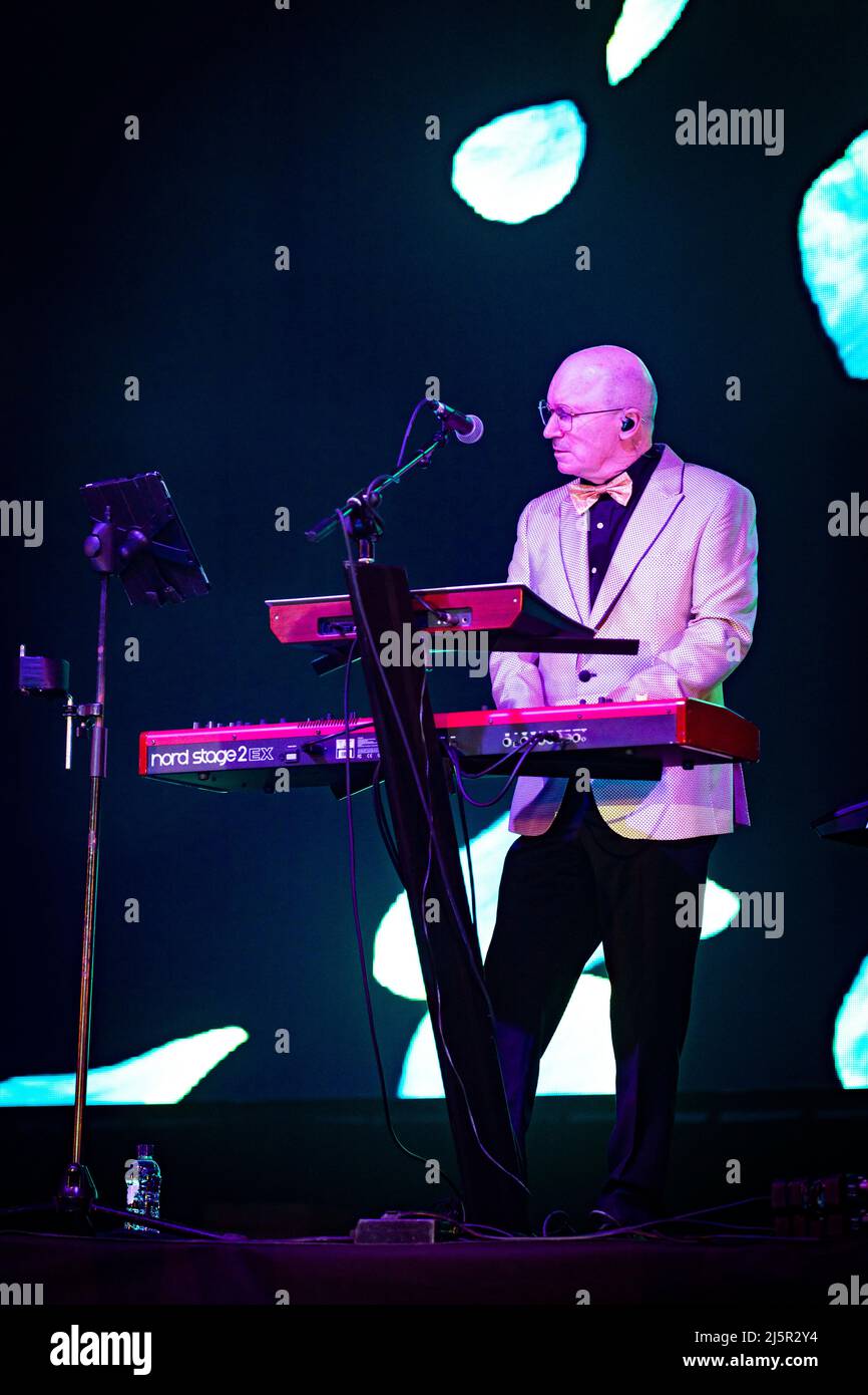 Alaska und Nacho Canut von Fangoria treten am 24. April 2022 im Sant Jordi Club in Barcelona, Spanien, auf. (Foto von Silvia Isach) Stockfoto