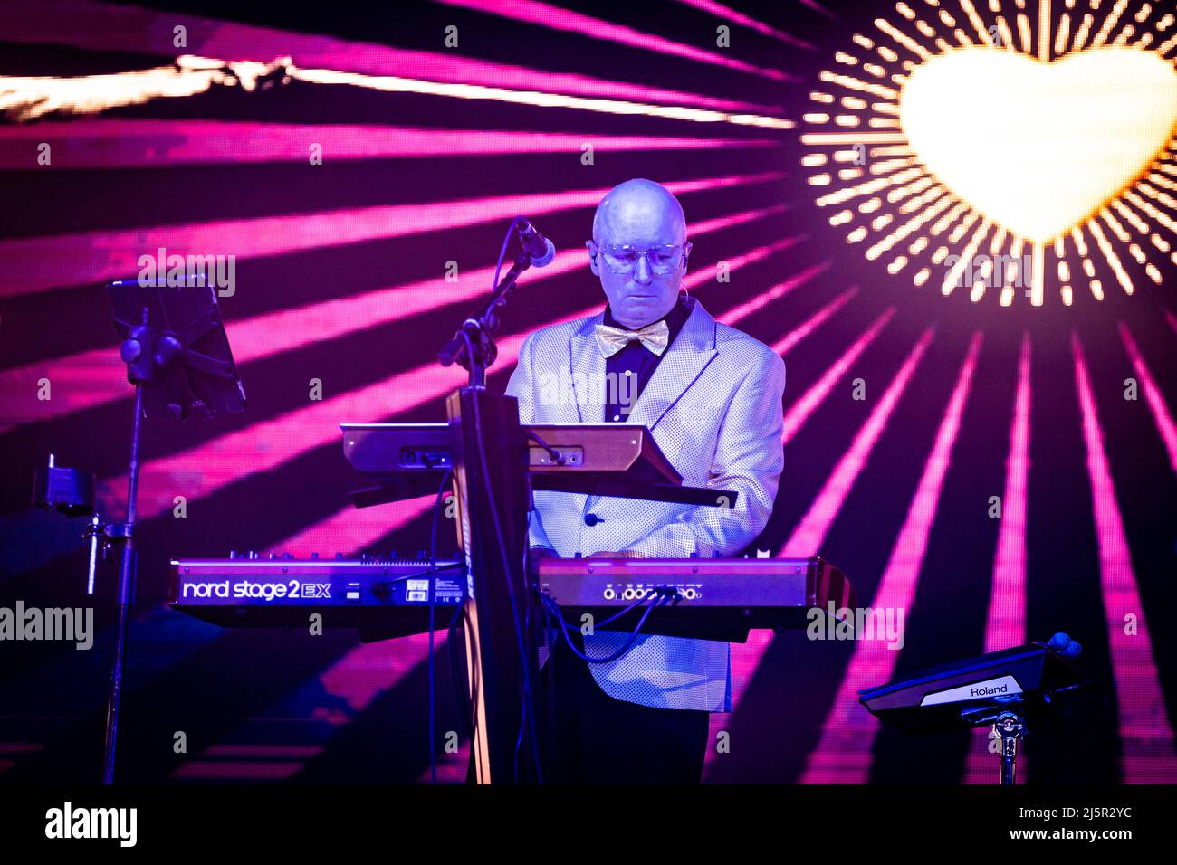 Alaska und Nacho Canut von Fangoria treten am 24. April 2022 im Sant Jordi Club in Barcelona, Spanien, auf. (Foto von Silvia Isach) Stockfoto