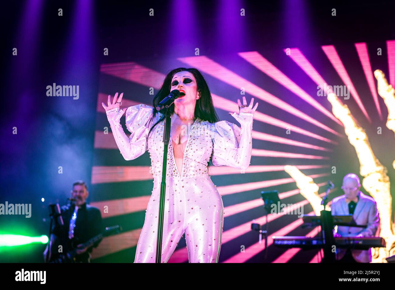 Alaska und Nacho Canut von Fangoria treten am 24. April 2022 im Sant Jordi Club in Barcelona, Spanien, auf. (Foto von Silvia Isach) Stockfoto