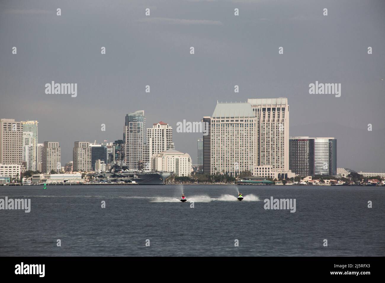 Zwei Jet-Skies auf der San Diego Bay Stockfoto