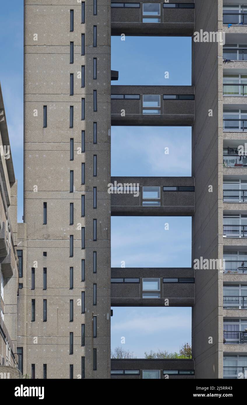 Trellick Tower, West London, entworfen von Erno Goldfinger UK Stockfoto