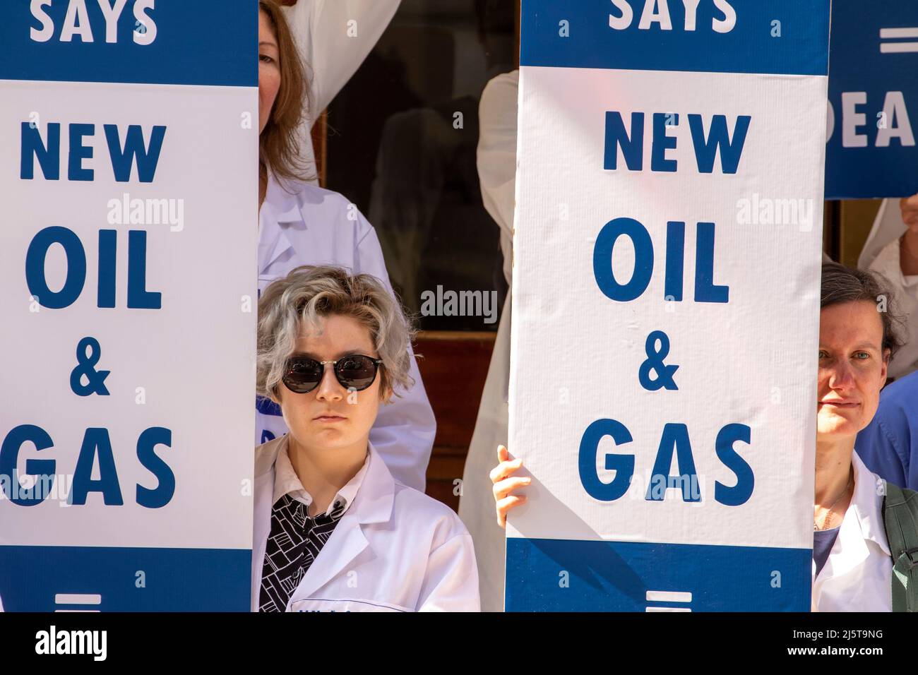 Am 2020. September haben sich die Demonstranten im Zentrum von London gegen den Klimawandel eingesetzt Stockfoto
