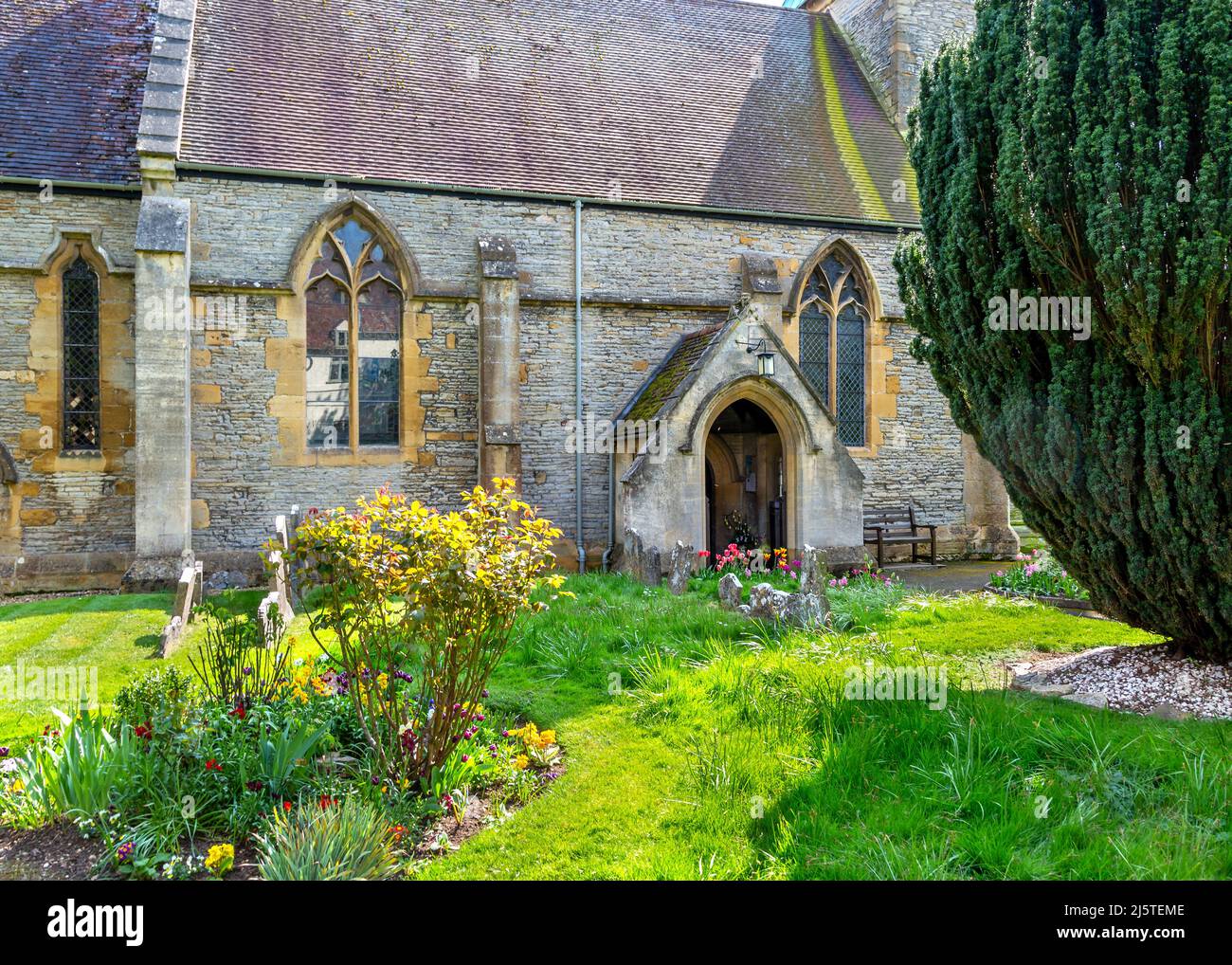 St. James the Great Church in Harvington, Evesham, Worcestershire. Stockfoto