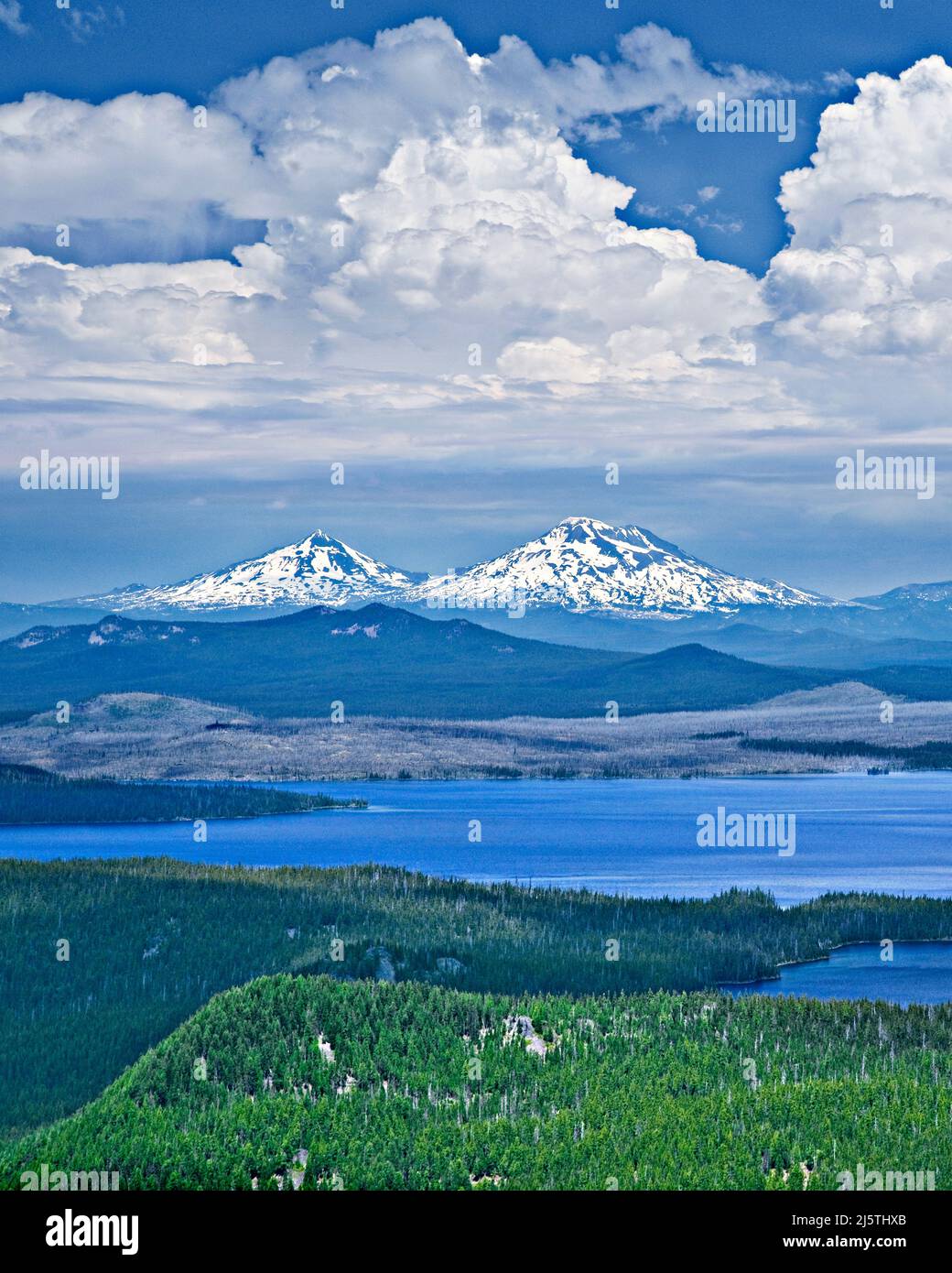 Waldo Lake, Cascade Range, Oregon Stockfoto