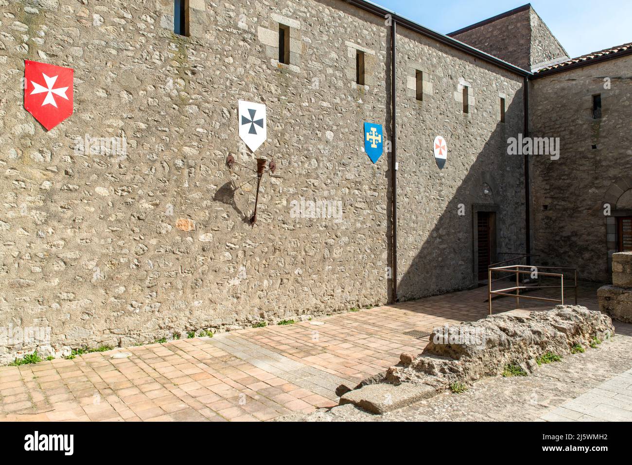 castello medievale - Paese di Montalbano Elicona, Provincia di Messina, borgo dei borghi 2015, splendido borgo medievale molto caratteristico Stockfoto
