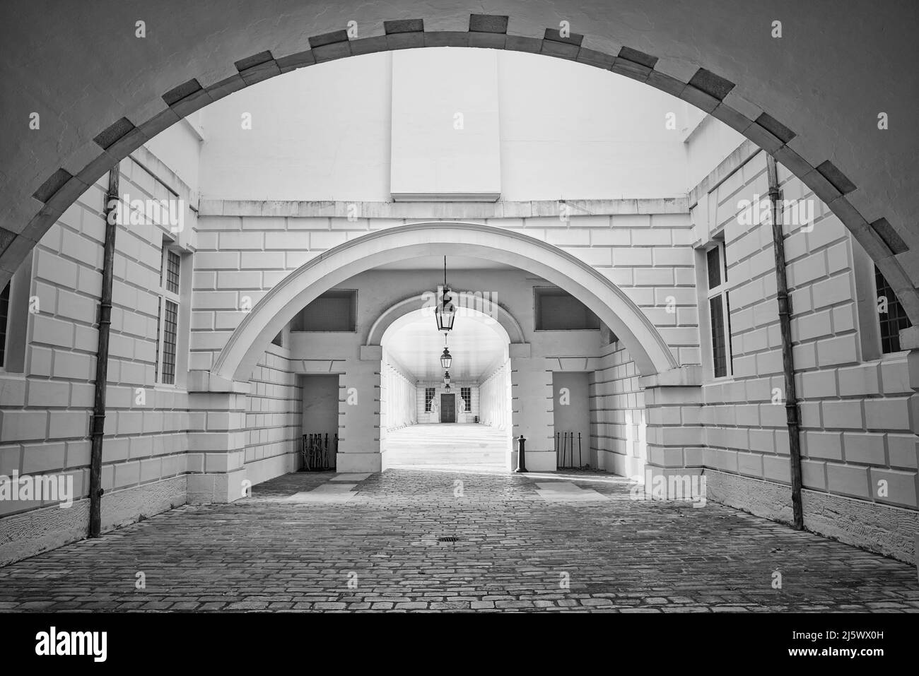 Das Royal Naval College, Greenwich, London Stockfoto