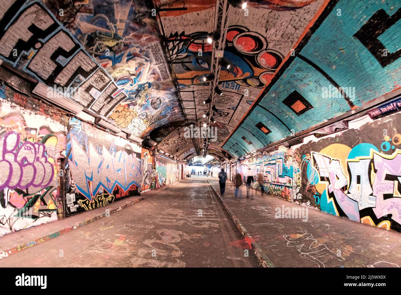 Leake Street Graffiti Tunnel, London Stockfoto