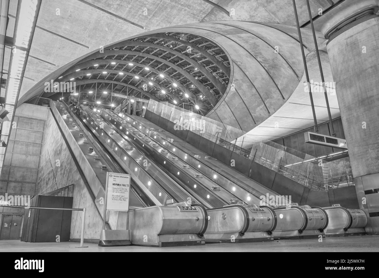 Station Canary Wharf, London Stockfoto