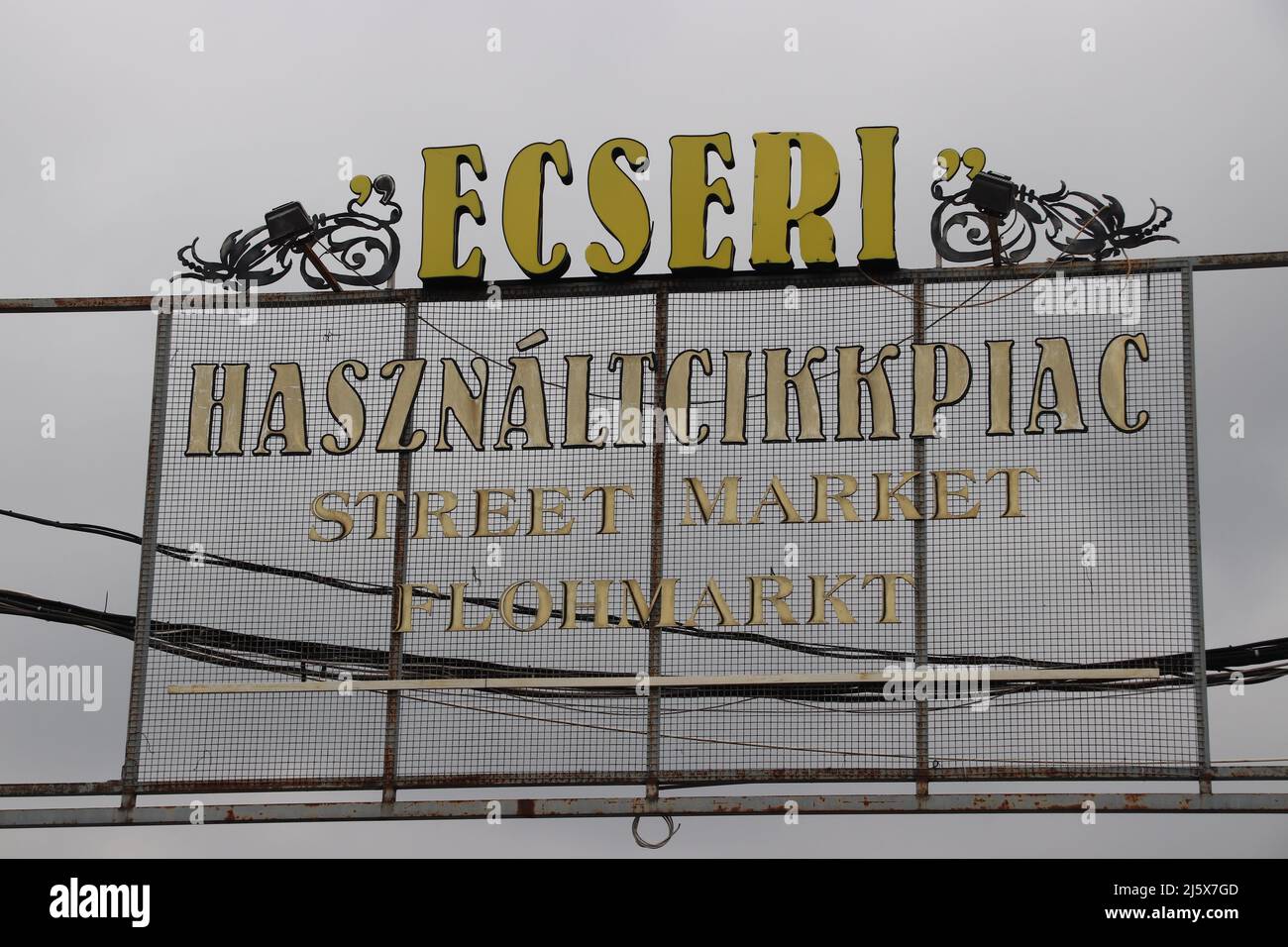 ECSERI Antiquitätenmarkt Budapest Ungarn Stockfoto