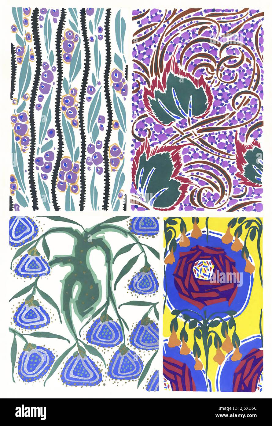 Kunst von Emile-Allain Séguy - Floréal; Dessins & coloris nouveaux Plate 4 (1925) Stockfoto