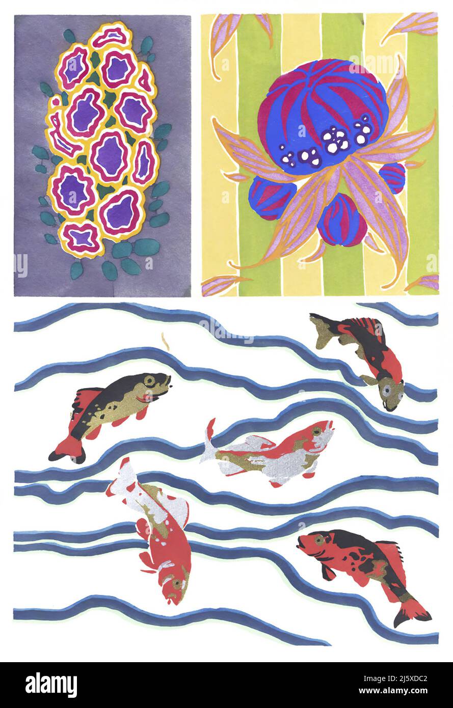 Kunst von Emile-Allain Séguy - Floréal; Dessins & coloris nouveaux Plate 1 (1925) Stockfoto