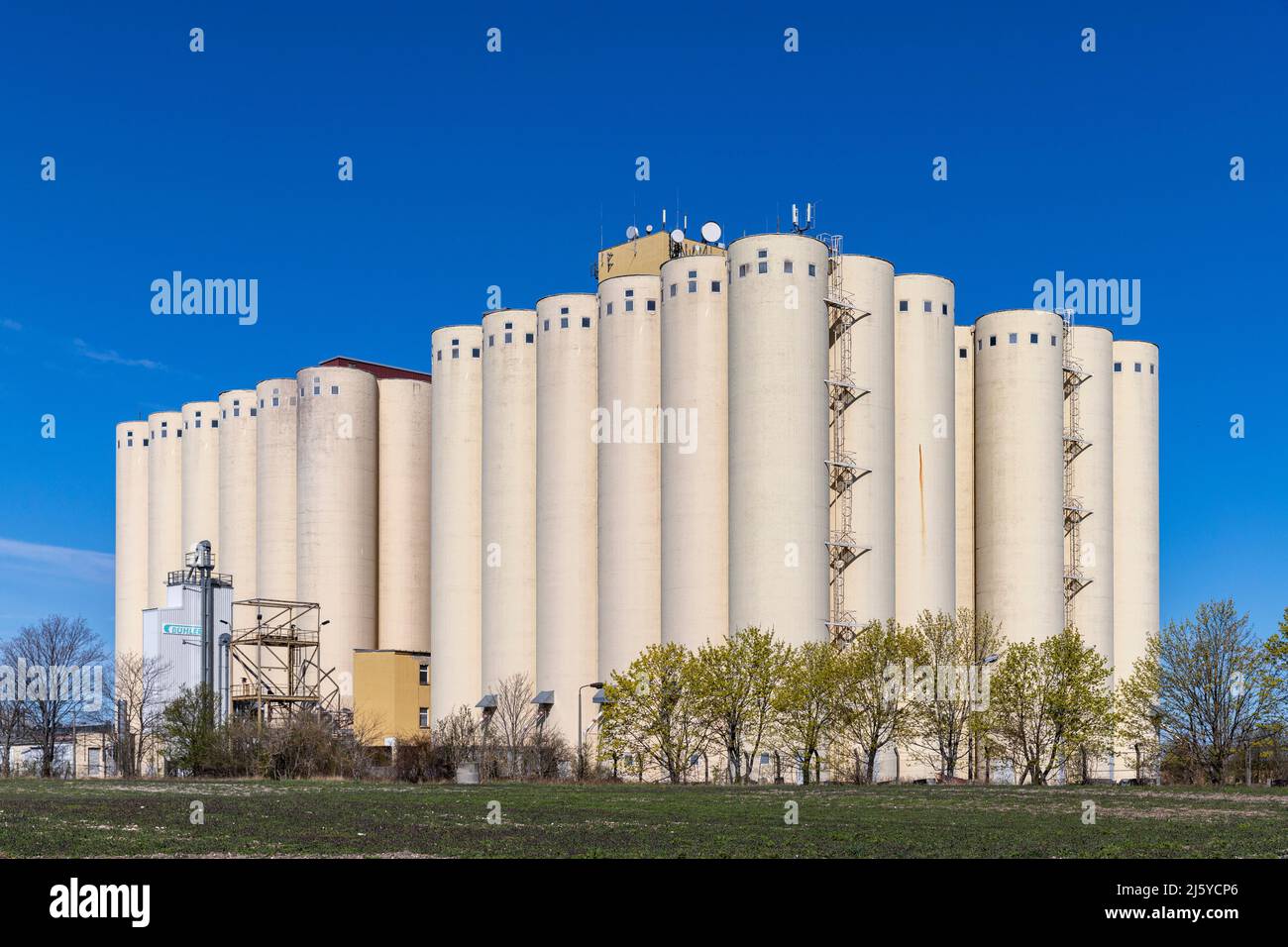 Luftbildaufnahmen Drohnenaufnahmen aus Halberstadt Harz Stockfoto