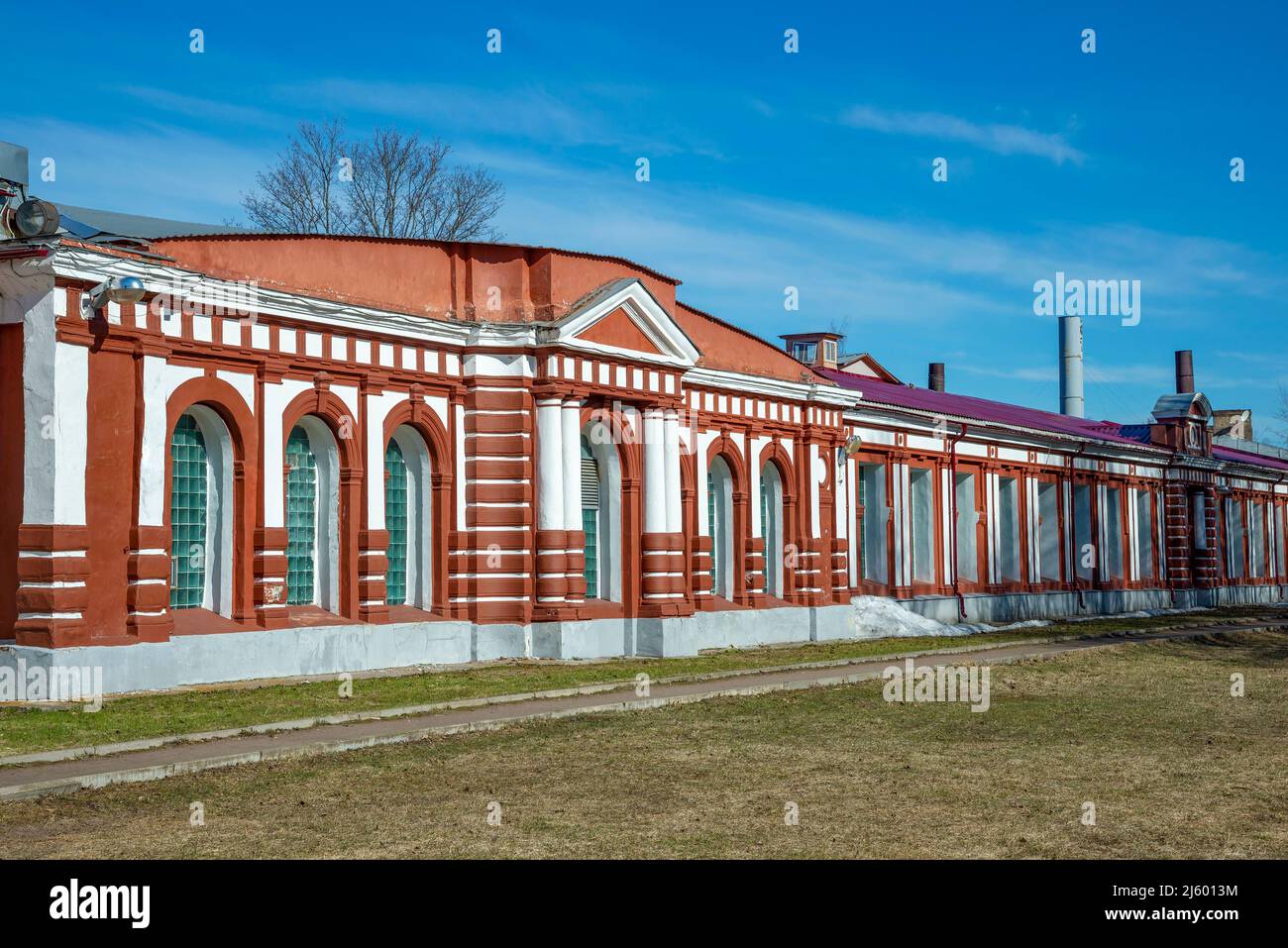 GATCHINA, RUSSLAND - 17. APRIL 2022: Museum der Geschichte des Flugzeugmotorenbaus und -Reparatur, benannt nach A.V. Ignatiew. Gatchina Stockfoto