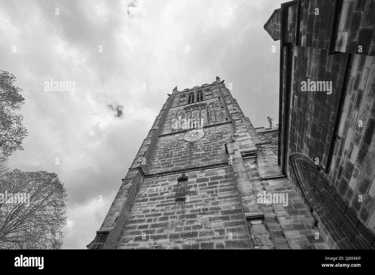 Außenansicht der All Saints Parish Church in Loughborough, Leicestershire, Großbritannien Stockfoto