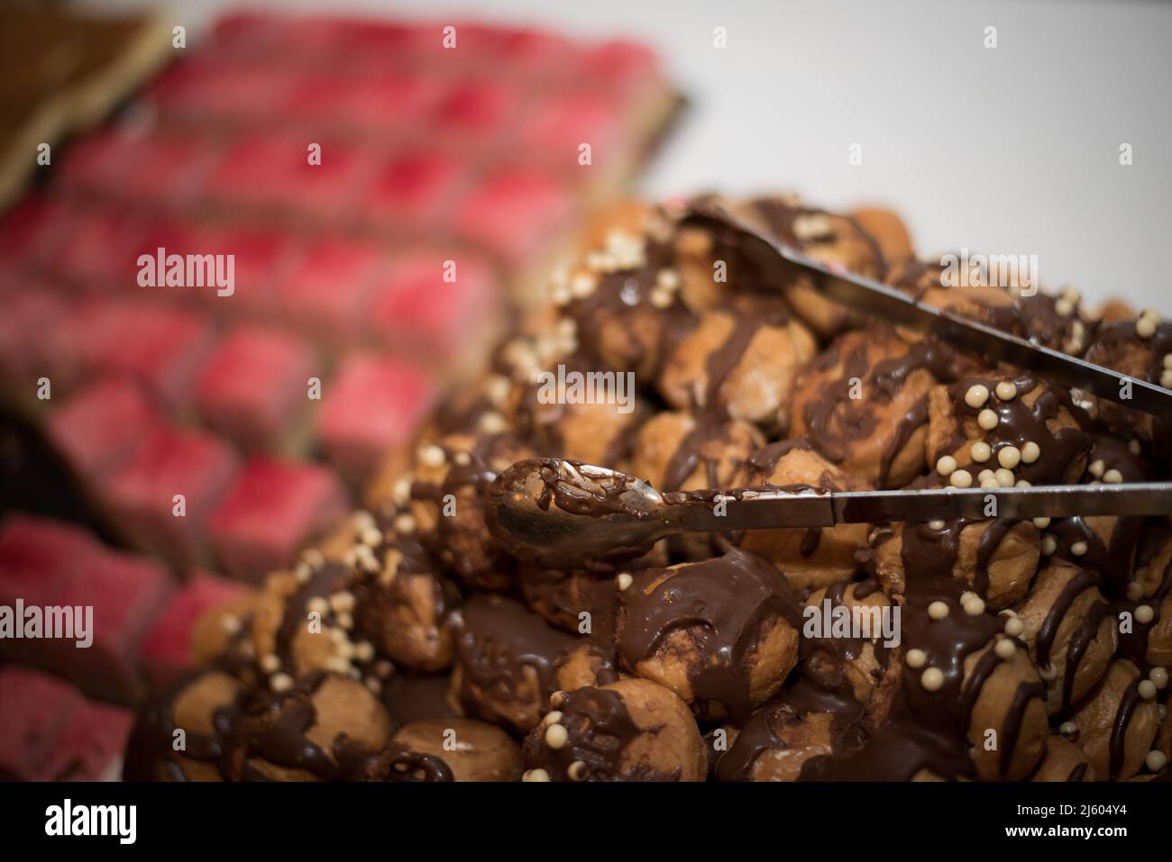 Buffet Catering Essen für Geburtstag oder Hochzeitsempfangsfeier Stockfoto