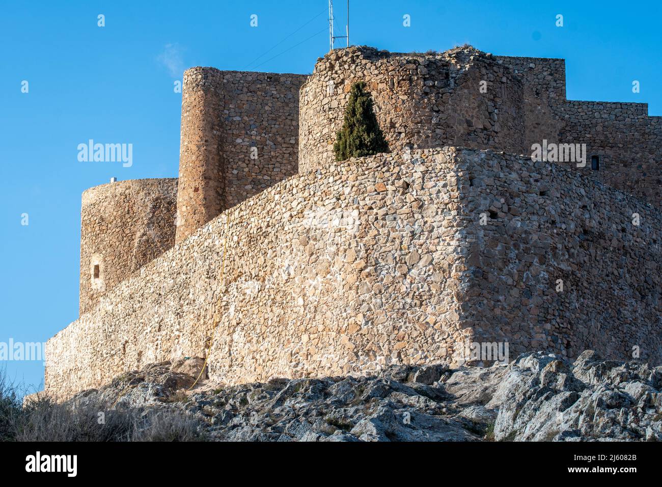 Schloss von La Muela in Consuegra, Spanien Stockfoto