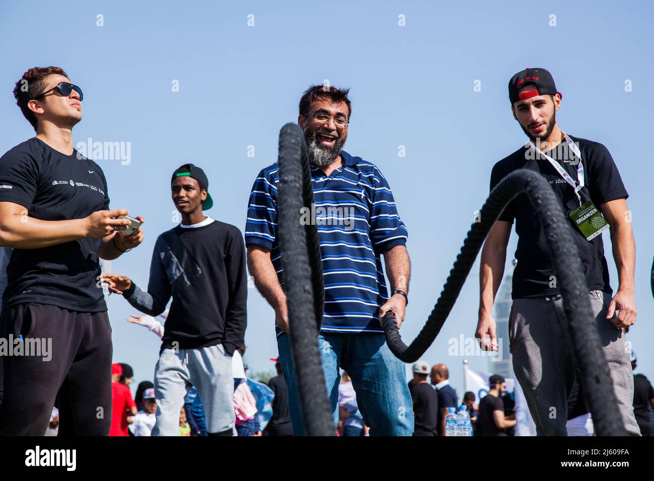 Doha, Katar-Februar 14,2016 : Kulturelle Vielfalt Festival in Katara zur Feier Katar Nationalen Sporttag. Stockfoto Doha, Katar-Februar 14,2016 : Kulturelle Vielfalt Festival in Katara zur Feier Katar Nationalen Sporttag. Stockfoto