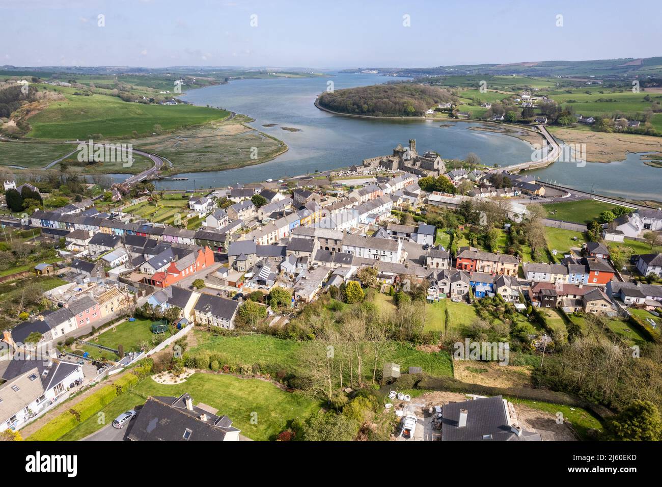 Dorf Timoleague, West Cork, Irland. Stockfoto