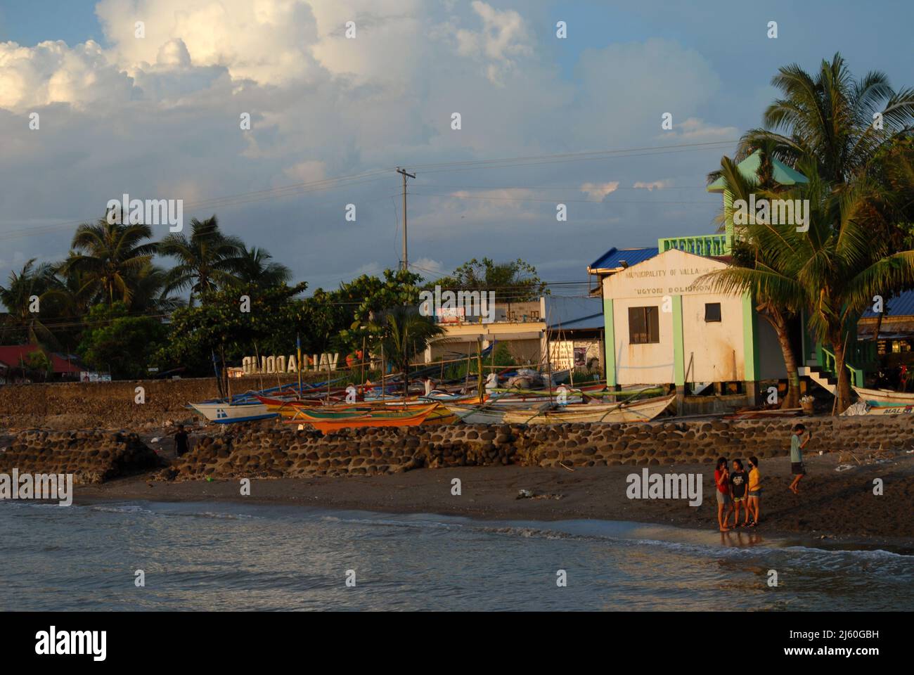 Strand in der Nähe von Bacolod, Negros Occidental, Philippinen. Stockfoto