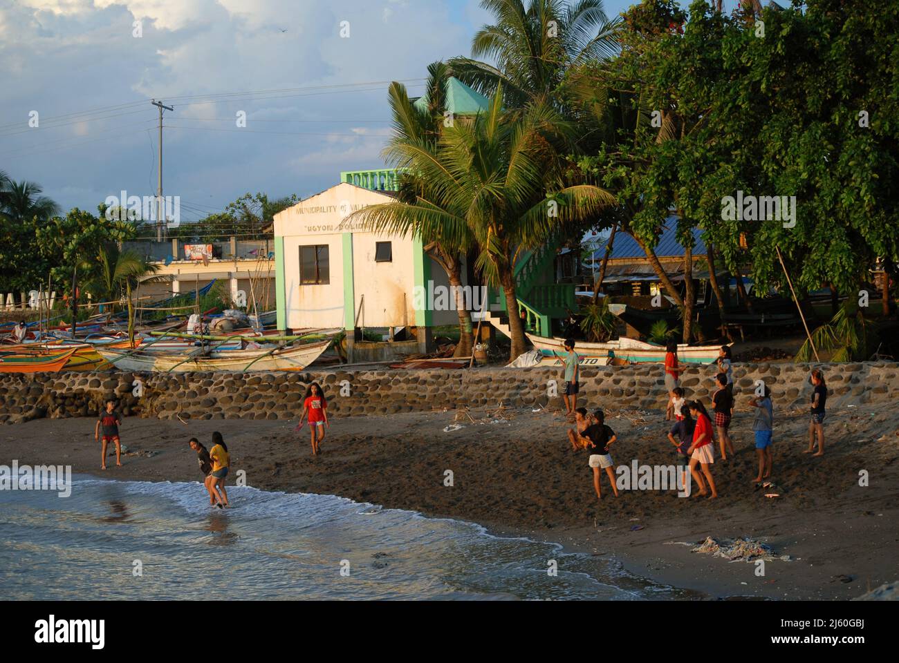 Strand in der Nähe von Bacolod, Negros Occidental, Philippinen. Stockfoto