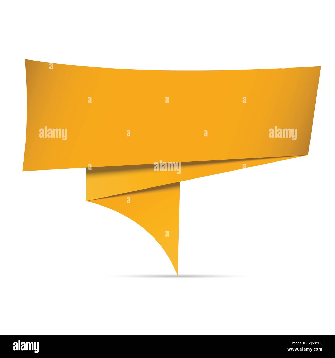 Vektor-Illustration von gelbem Origami leeren Hintergrund-Design Stock Vektor