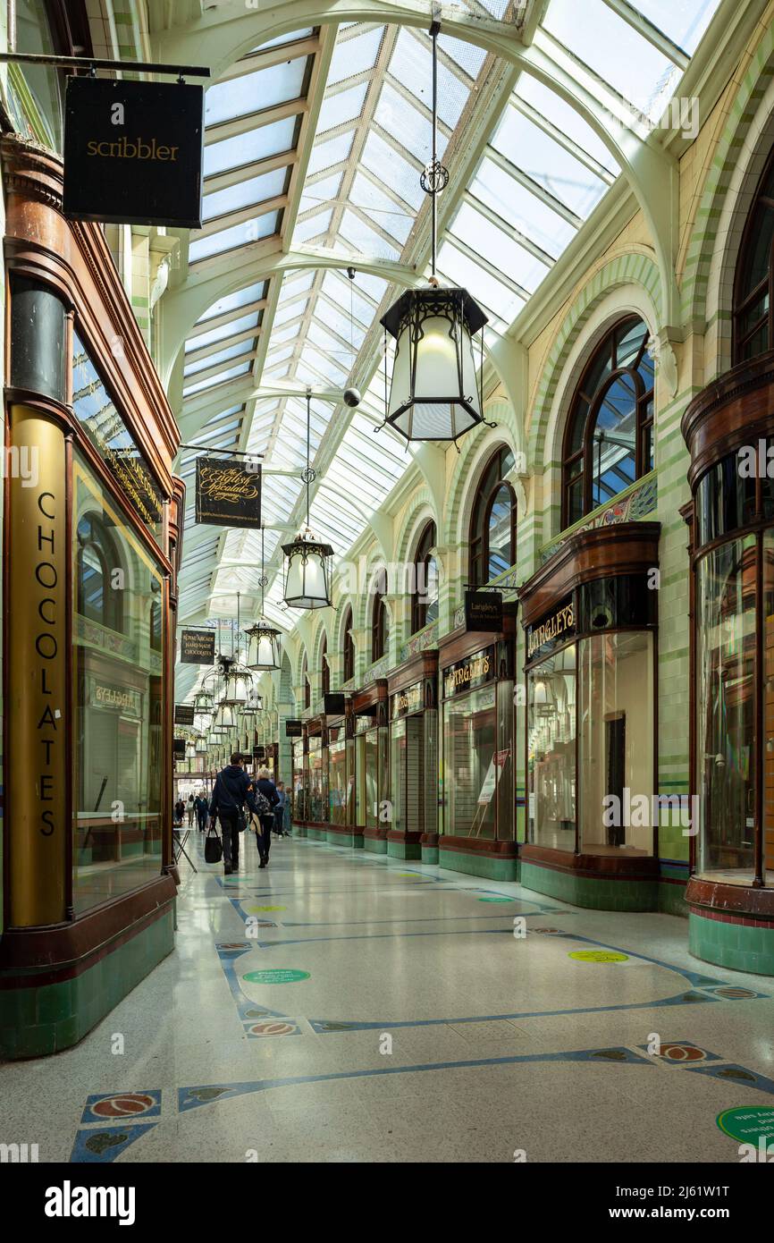 Royal Arcade in Norwich, England. Stockfoto