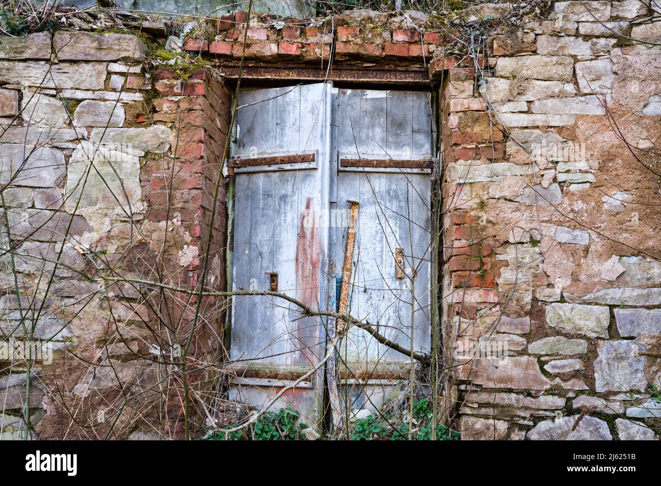 Reste eines Hauses, Deutschland, Europa Stockfoto