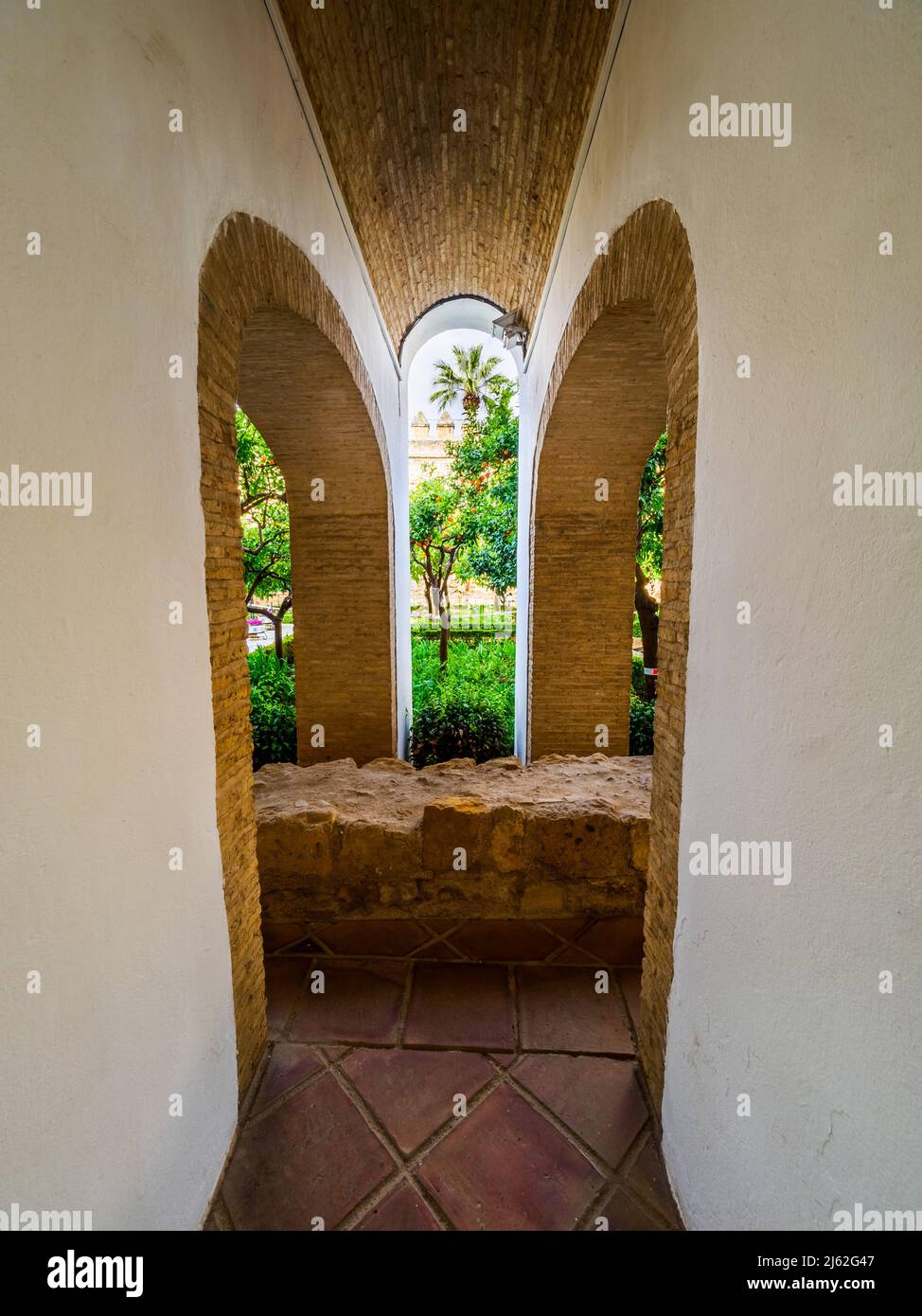 Alcazar de los Reyes Cristianos - Cordoba, Spanien Stockfoto