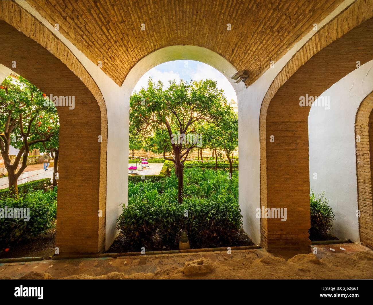 Alcazar de los Reyes Cristianos - Cordoba, Spanien Stockfoto