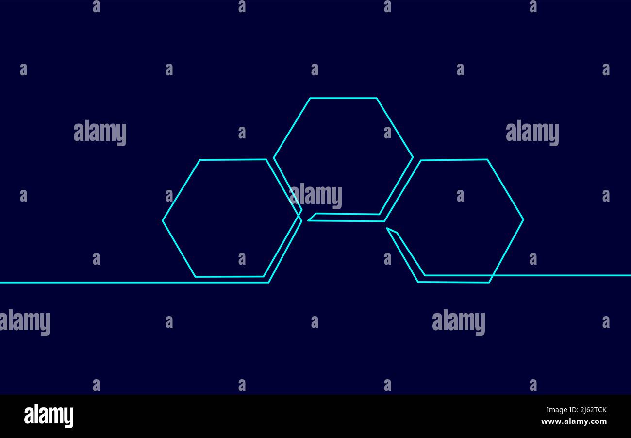 Zellulärer Wabenempfänger der Internet-Basisstation. One Line Telecommunication Global Connection Information Transmitter. Kontinuierlicher Vektor Stock Vektor