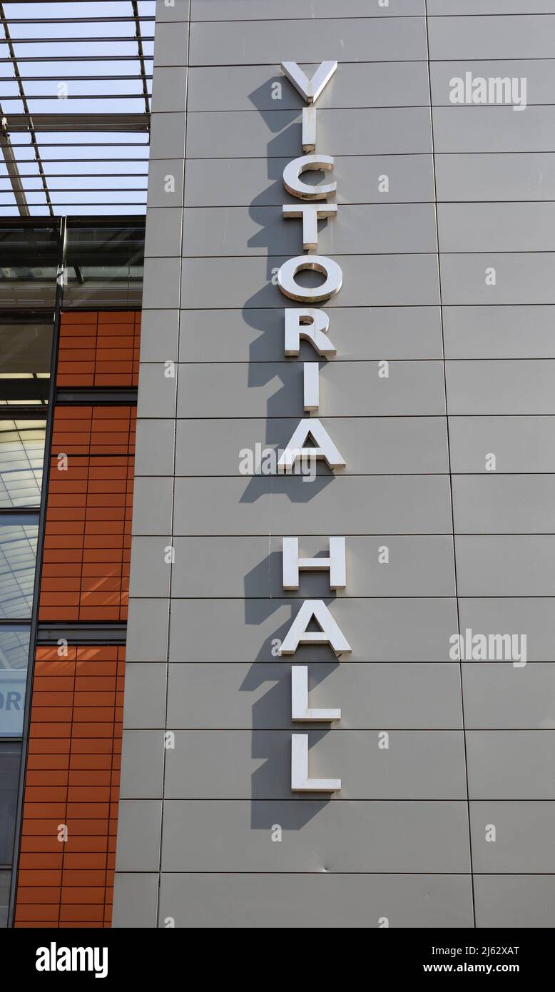 Hanley-Stoke-on-Trent, Staffordshire-Großbritannien April 21,2022 Victoria Hall Hanley wurde 1888 eröffnet und ist ein Konzertsaal Stockfoto